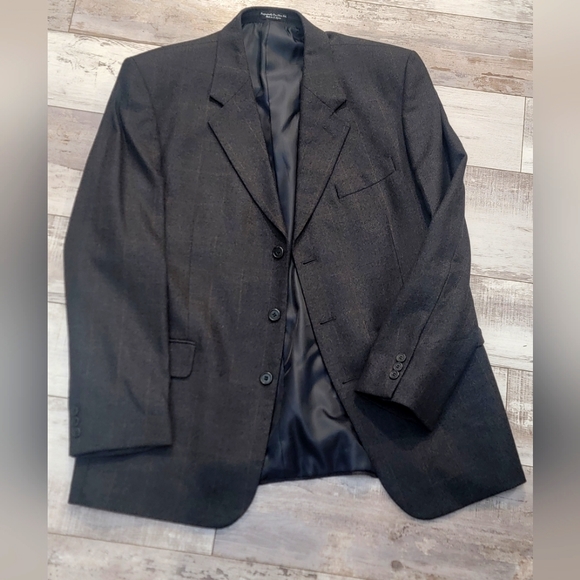 43R Men's Vintage Cashmere Touch Blazer Brownish Gray Wool/Cashmere Sport Coat - Picture 1 of 9